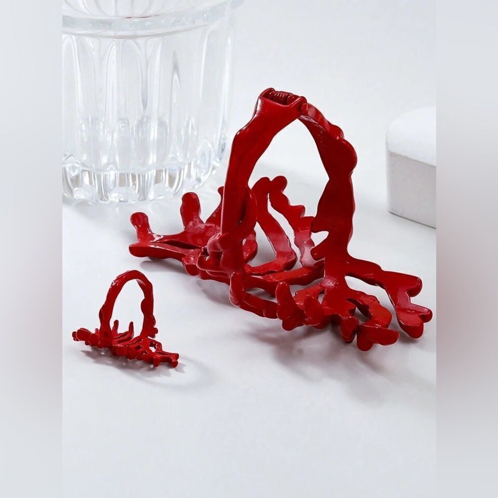 Zara Miro’s Coral Abstraction Bracelet and Ring Set-Bold And Unique - Picture 4 of 13